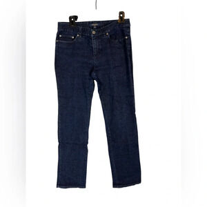 Brooks Brothers straight/boot-cut Dark Wash Milano Fit Womens Jeans Size 4